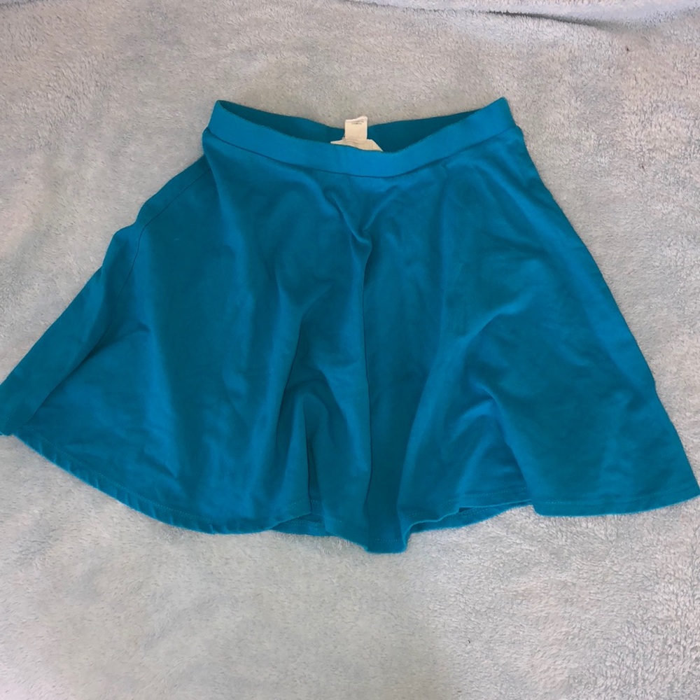 Blue mini skirt